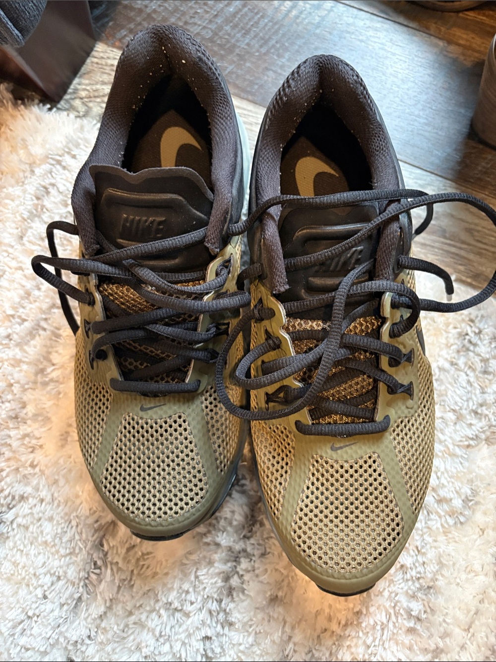 Nike Men’s Air Max Olive and Black Shoes